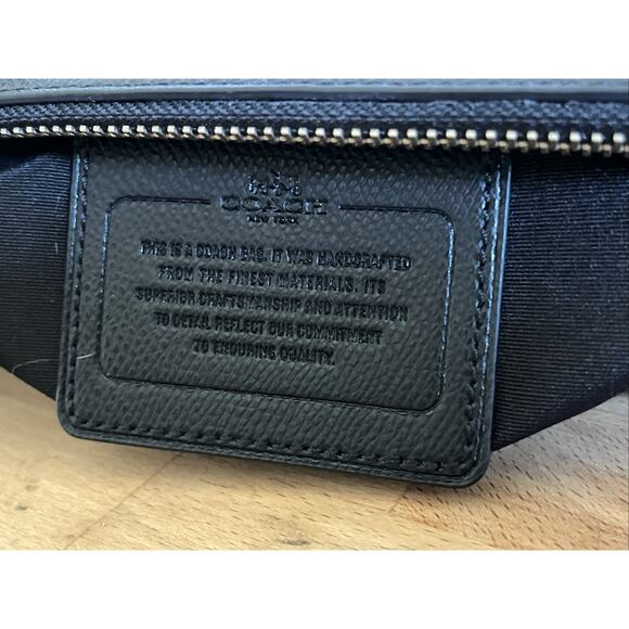 COACH Black Leather Metropolitan 2 Way Business Bag 71695 Academia Messenger - Picture 11 of 16